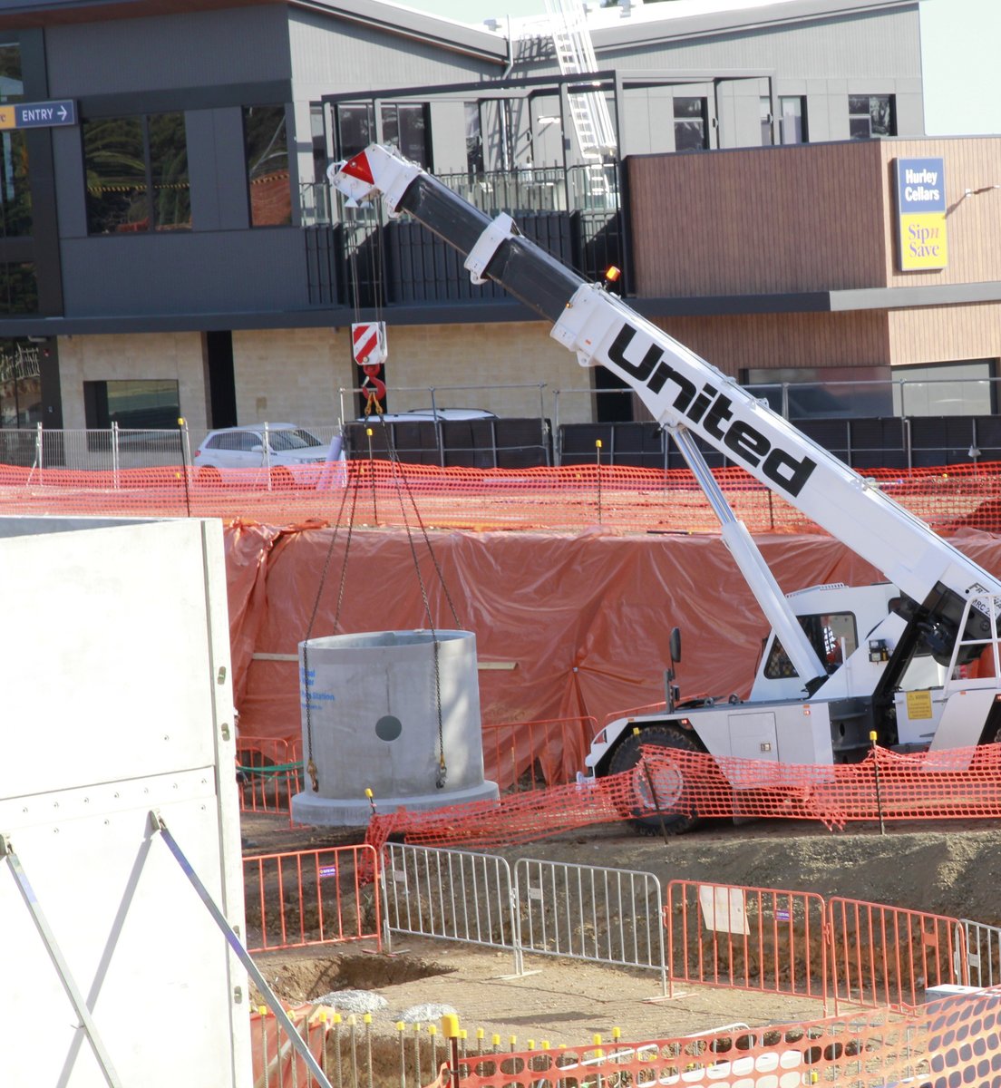 Close up of crane view